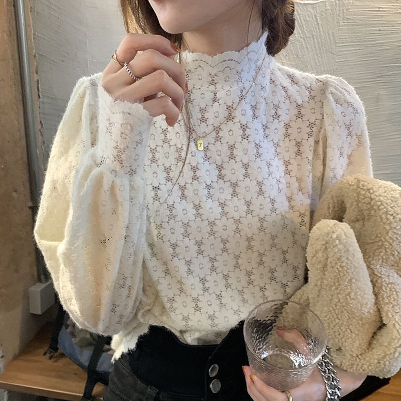 Bamela - Blouse met lantaarnmouwen