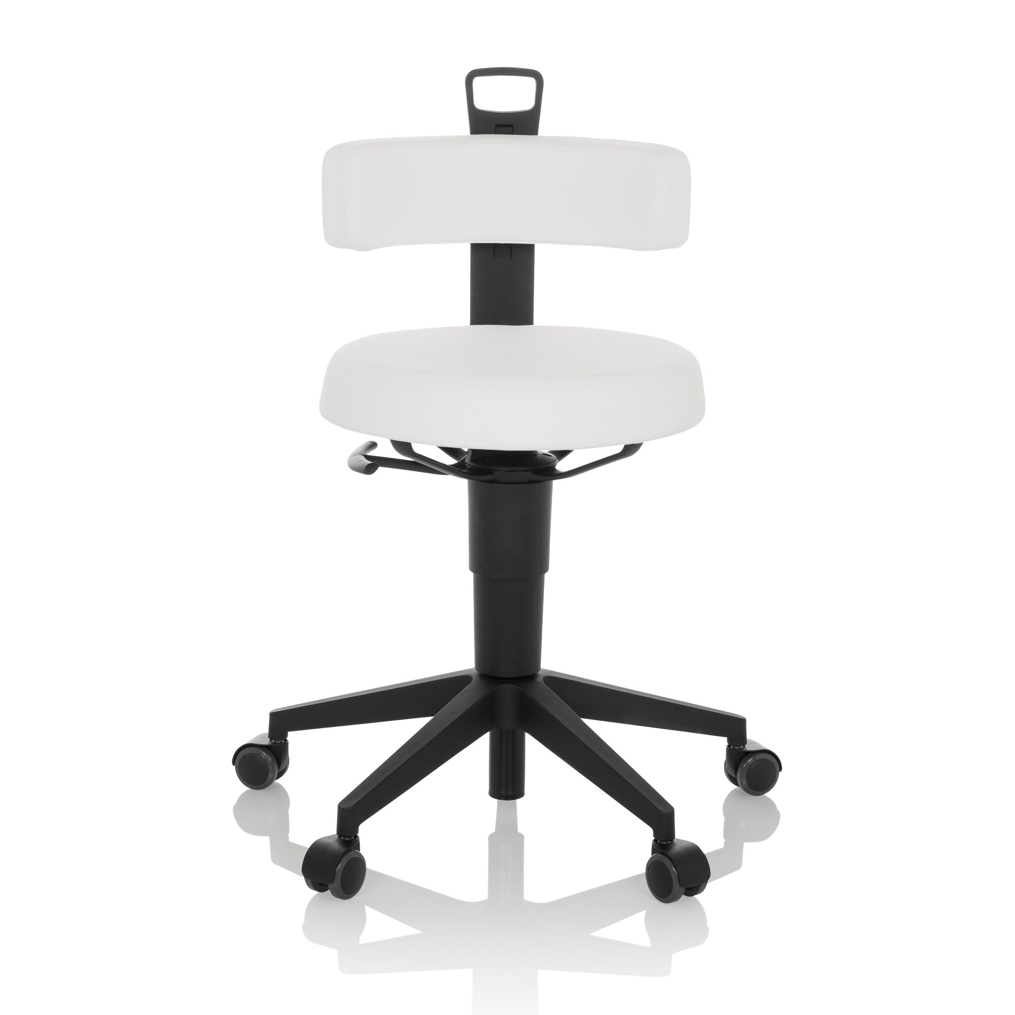 Drehhocker TOP WORK FLEX PU Kunstleder ohne Armlehnen hjh OFFICE