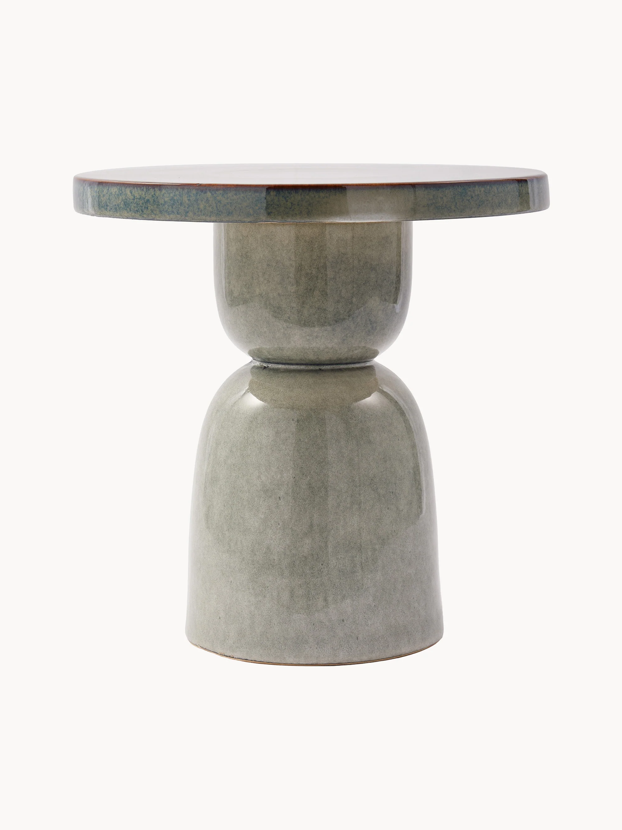 Handgemaakte ronde bijzettafel Pawn