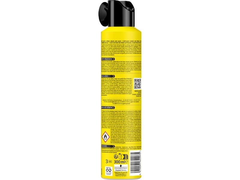 Schwarzkopf got2b Haarspray glued 300 ml Spray zum Fixieren des Haares, bietet mega starken Halt