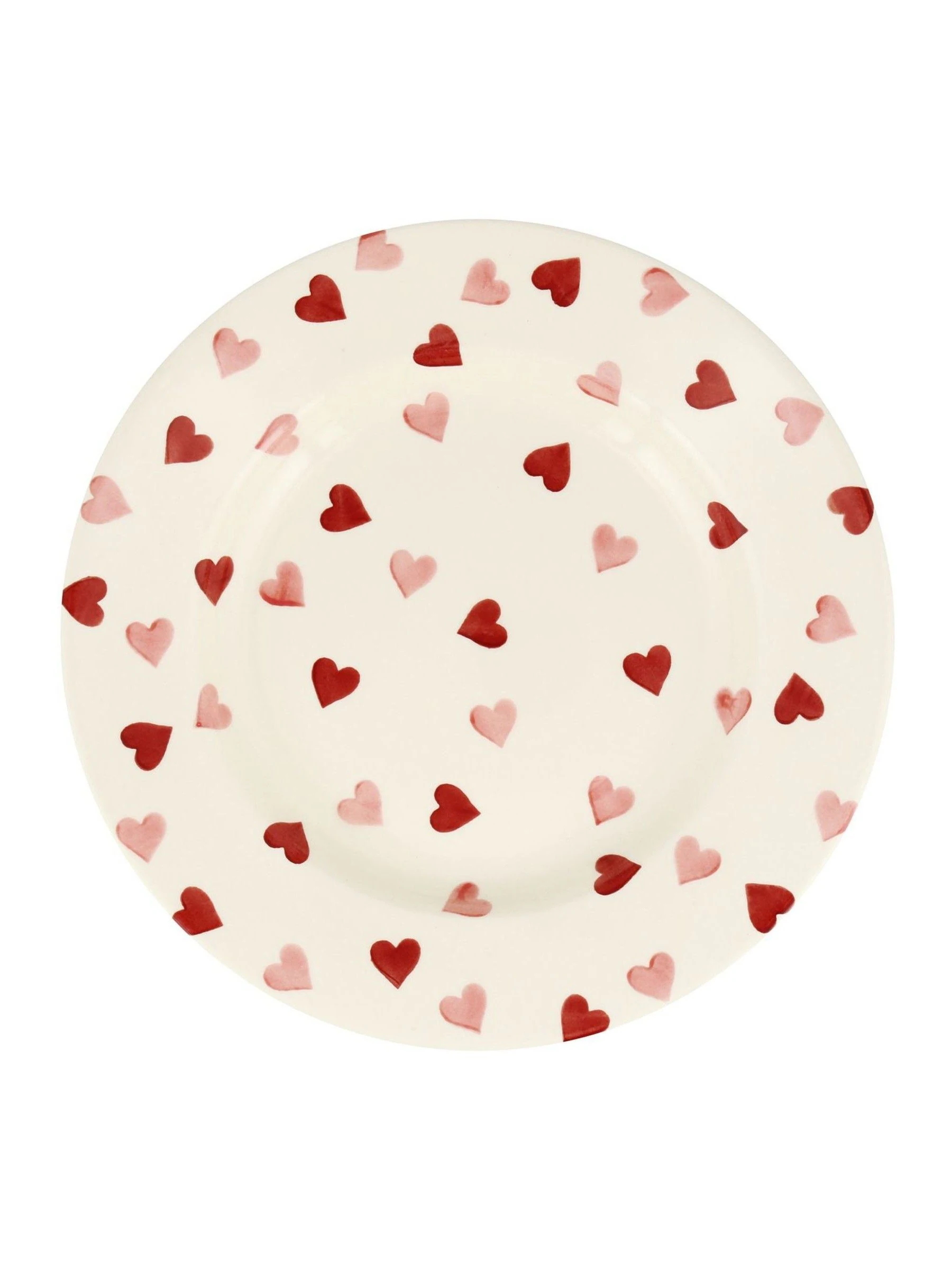Emma Bridgewater Pink Hearts 10 1/2 Inch Dinner Plate