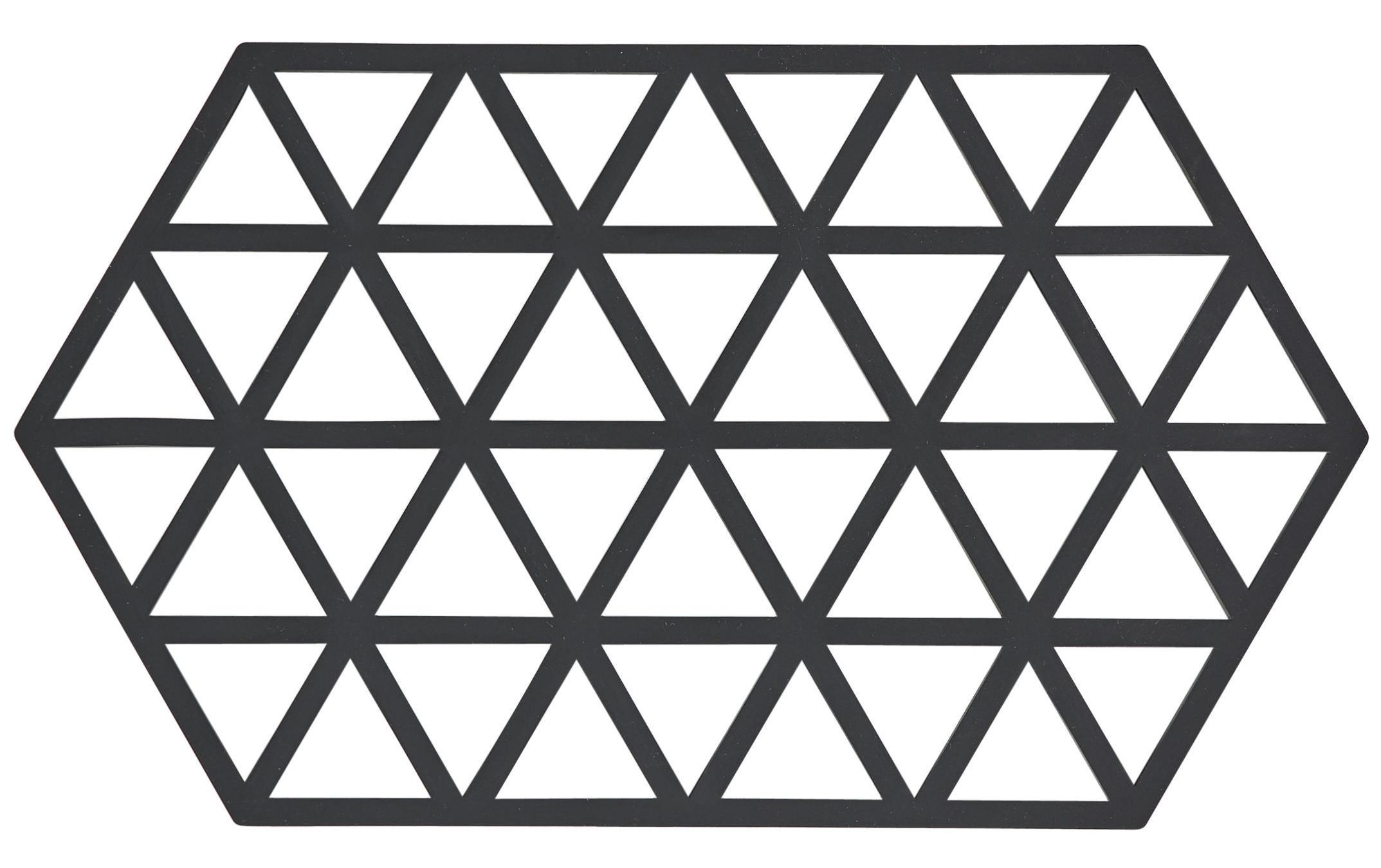 Topfuntersetzer Triangles SchwarzTopfuntersetzer mit Dreiecksmuster