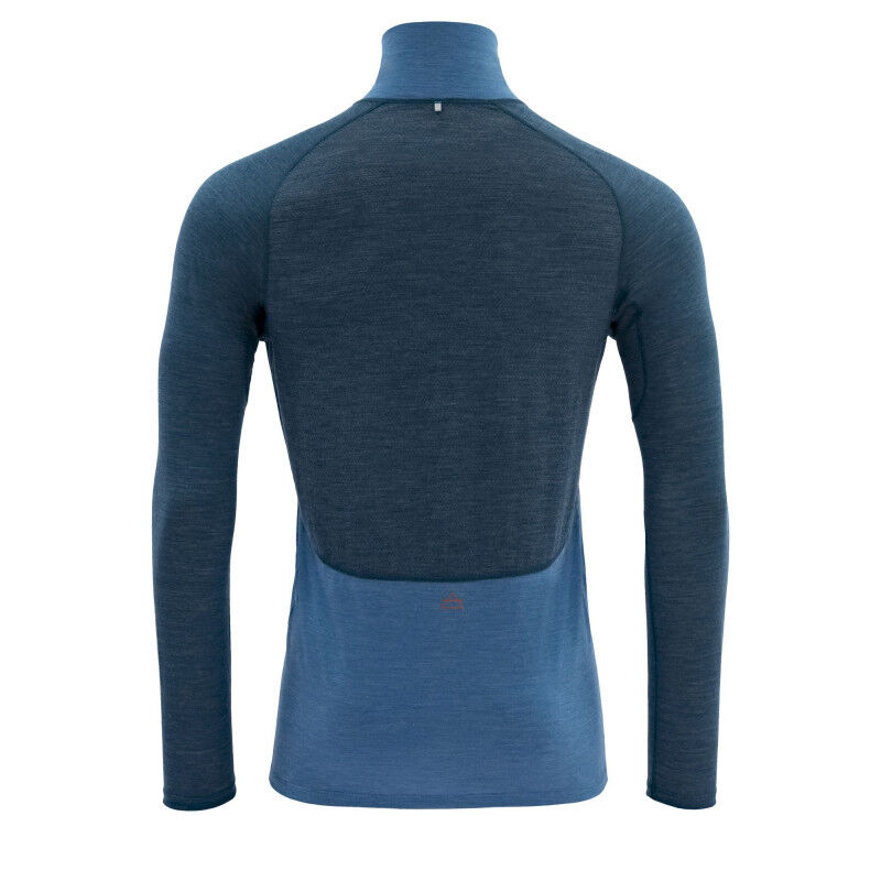 Running Merino 130 Zip Neck - Maillot thermique laine mérinos homme