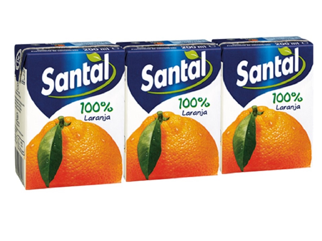 SUMO SANTAL 100% LARANJA 200ML