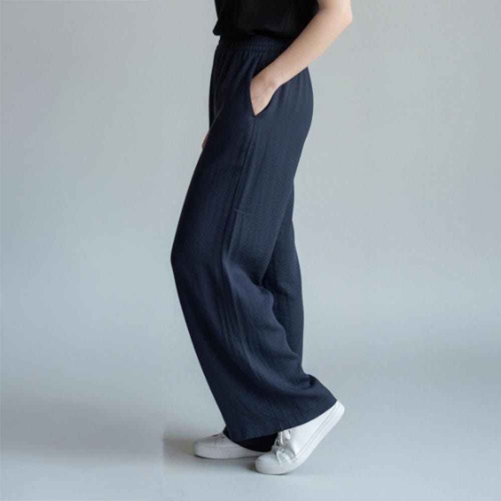 Pantalon Femme bleu marine
