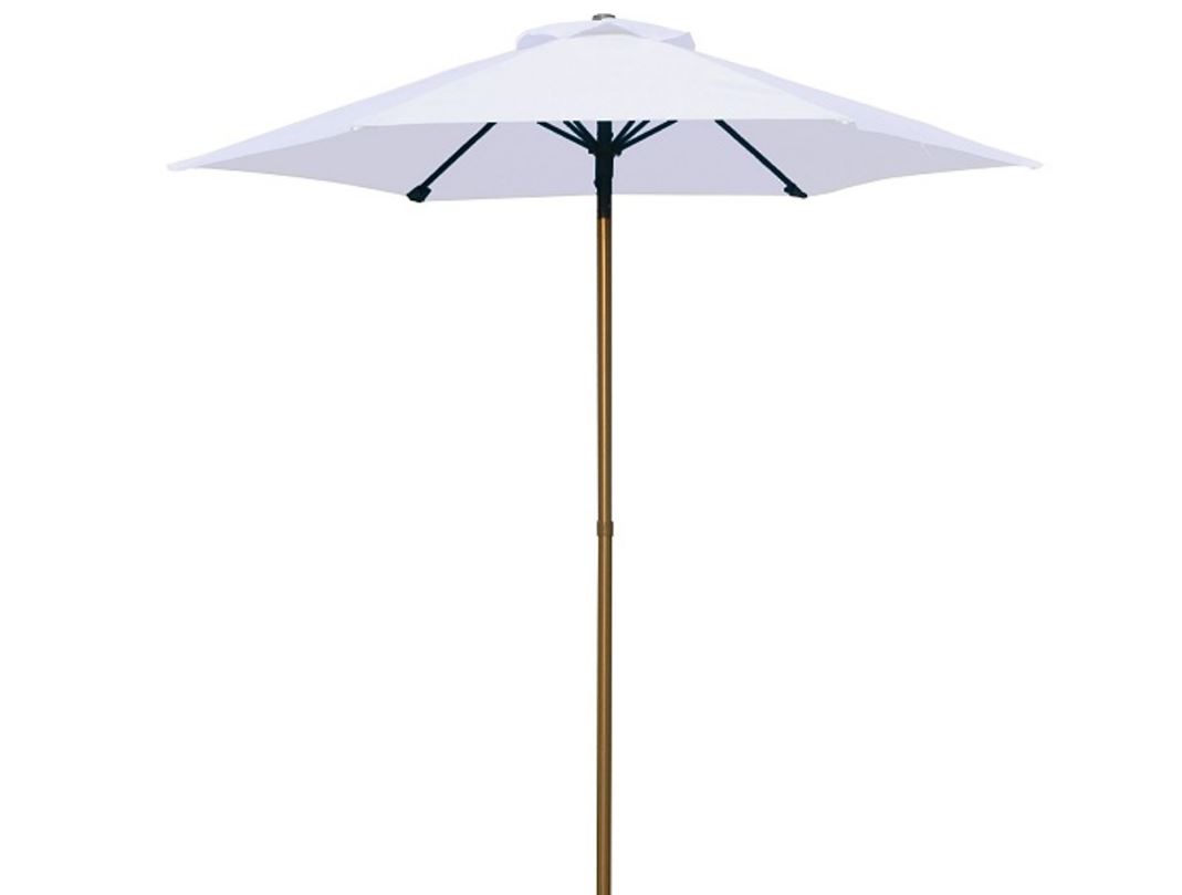 PimXL 200 cm ronde parasol - White