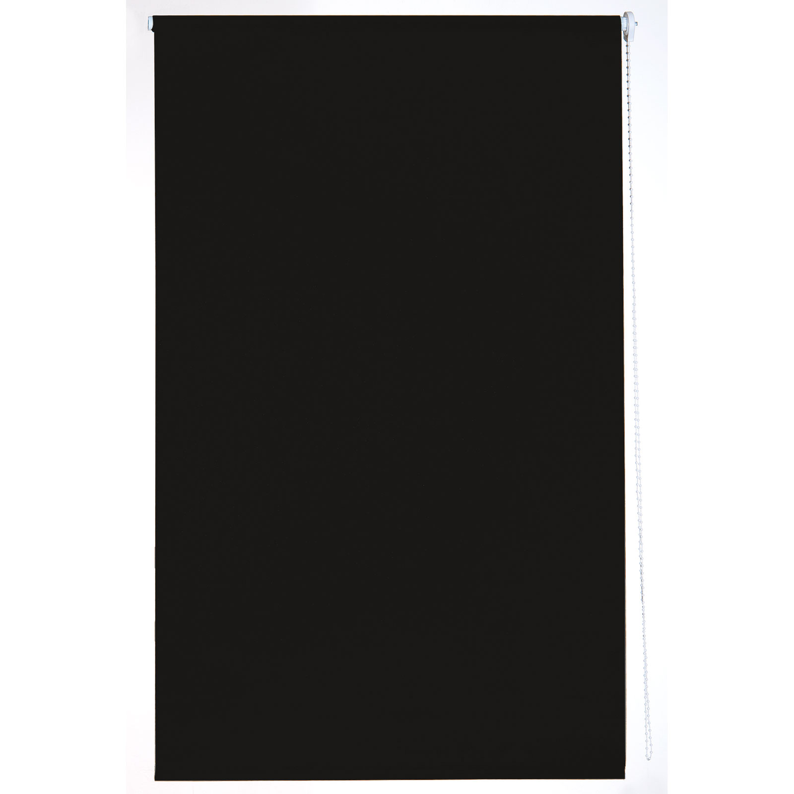 Klemmrollo - schwarz - lichtdurchlässig - 45x150 cm