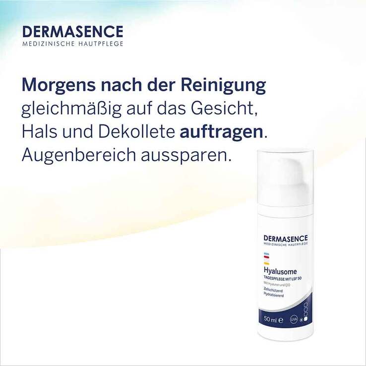 Dermasence Hyalusome Tagespflege mit LSF 50 Emuls., 50 ml