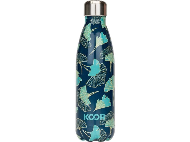 KOOR Trinkflasche Fiori 500 ml Thermosflasche aus Edelstahl
