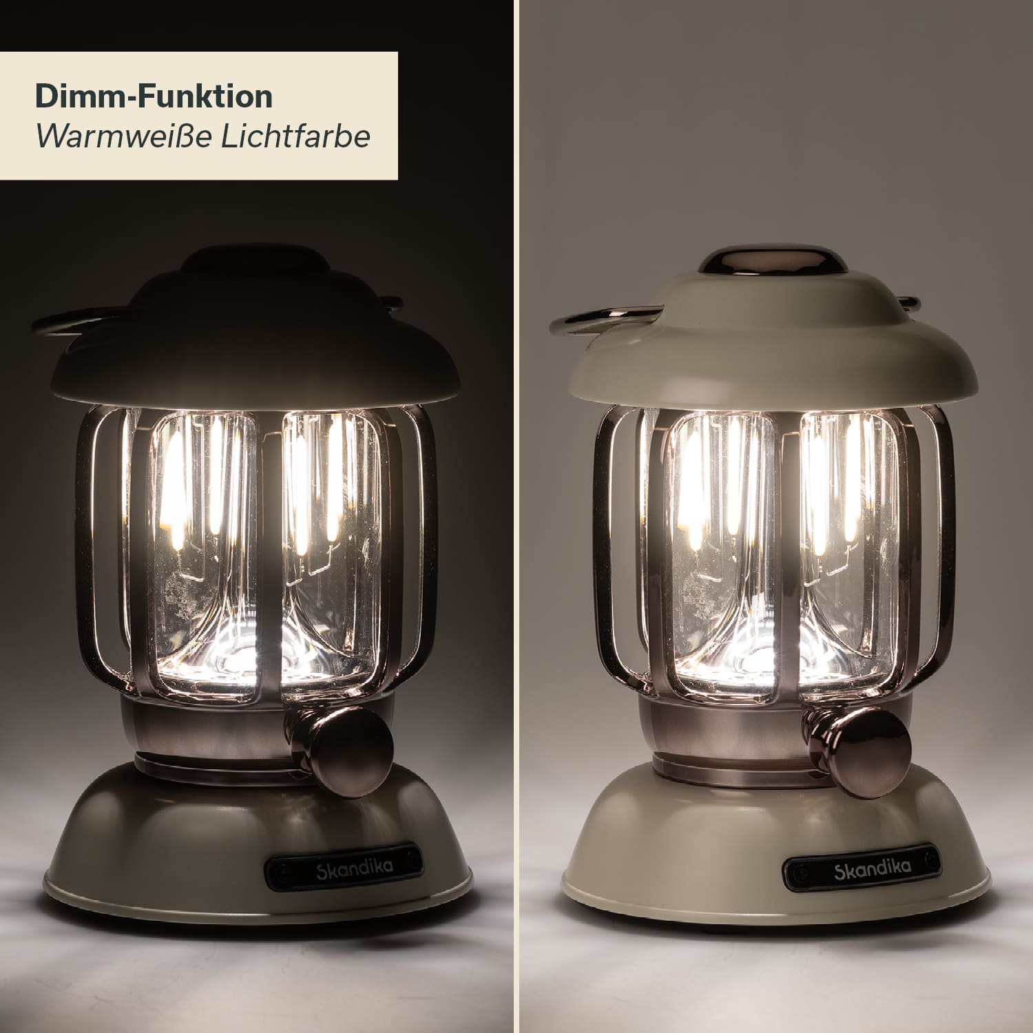 Skandika Forsol LED-lantaarn - White