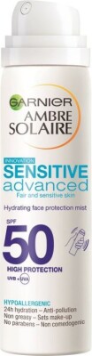 Garnier - Ambre Solaire Sensitive Advanced Face Mist Spf50 75 ML