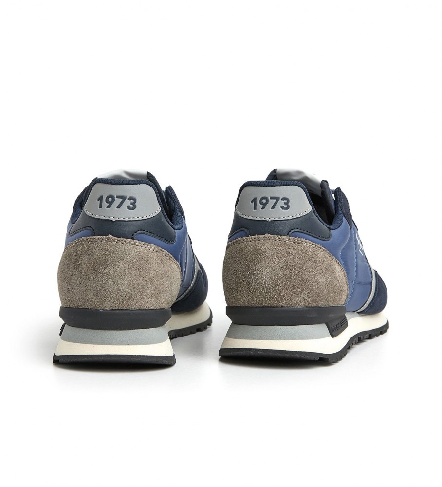 Tênis de couro Pepe Jeans Brit Reflect M azul marinho