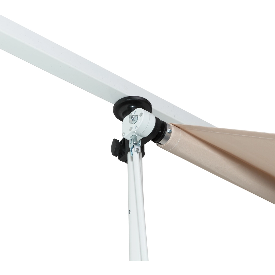 Outsunny Klemmmarkise mit Handkurbel beige