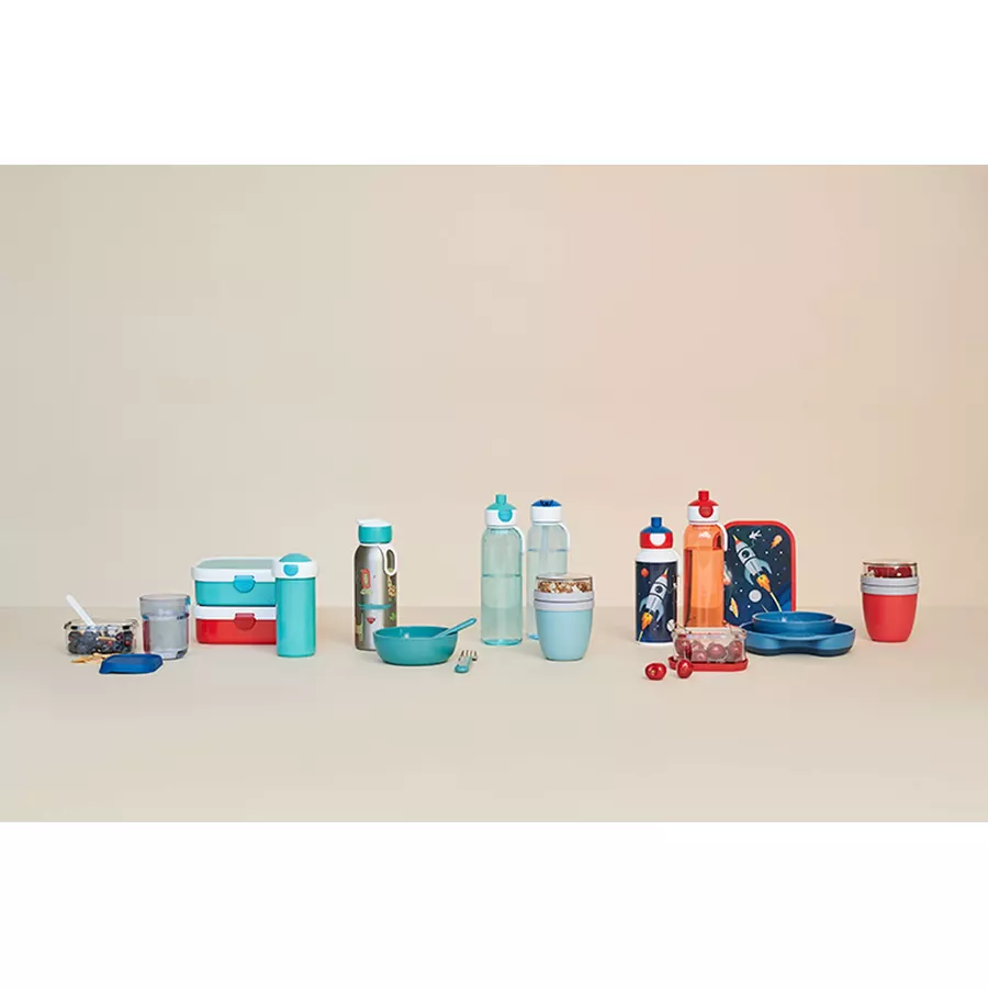 Mepal Brotdose + Thermoflasche Campus 2er Set hellblau