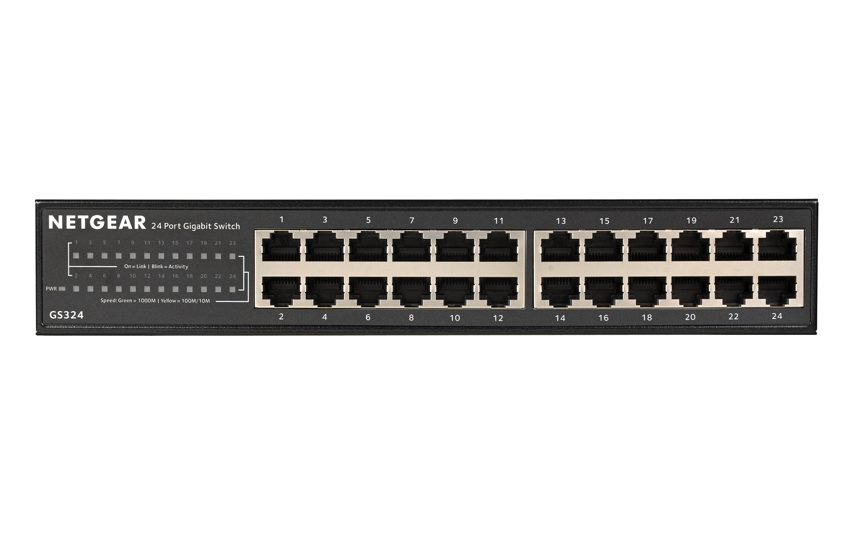 Switch GS324-200EUS 24 PortNETGEAR Unmanaged Gigabit-Ethernet-Switch mit 24 Ports (GS324)