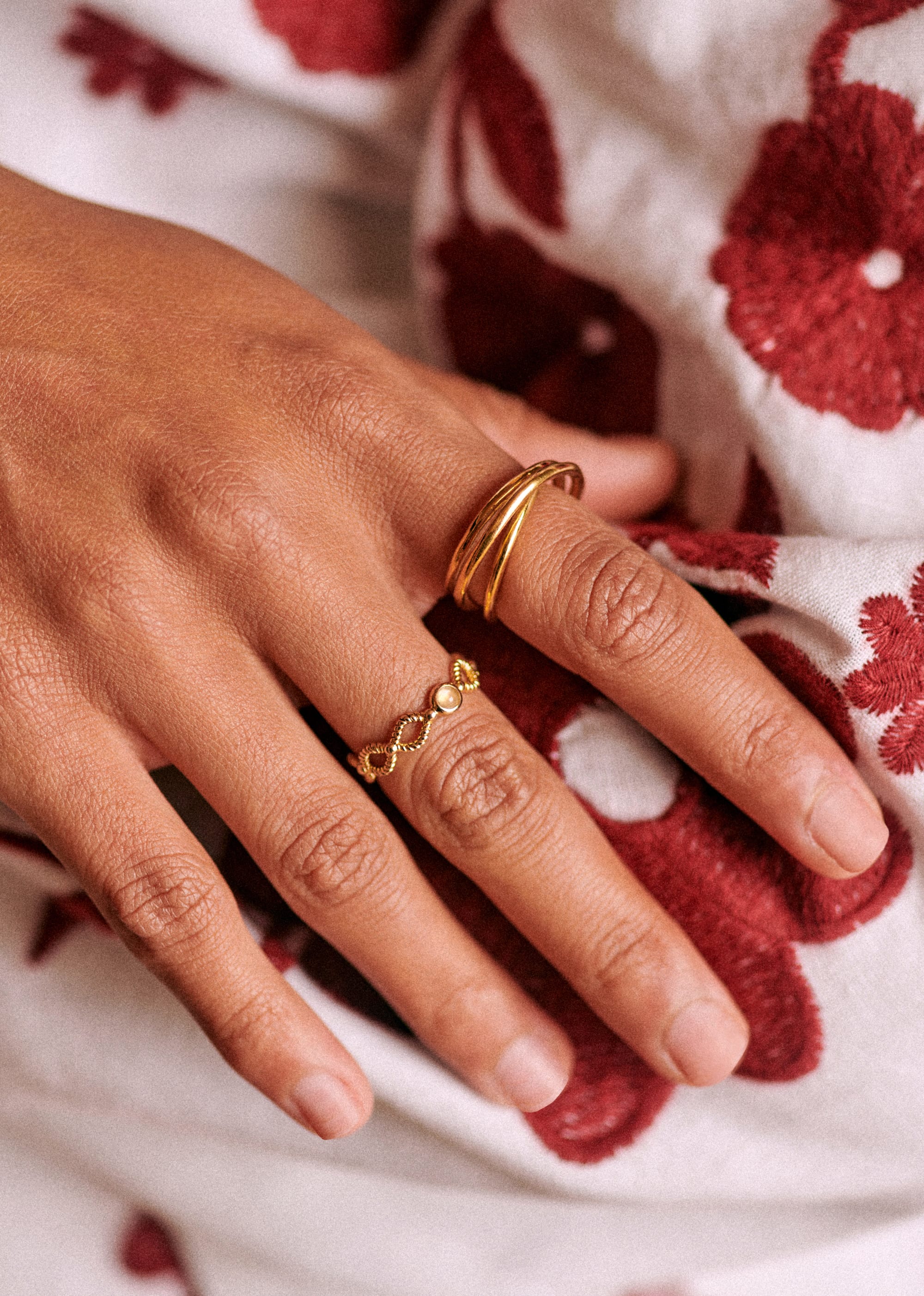 Bague Constance - Ecru doré - E-SHOP/BIJOUX Bracelets & Bagues 5905865