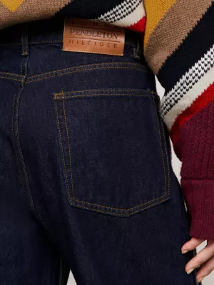 Calça jeans reta listrada Tommy x Pendleton New York