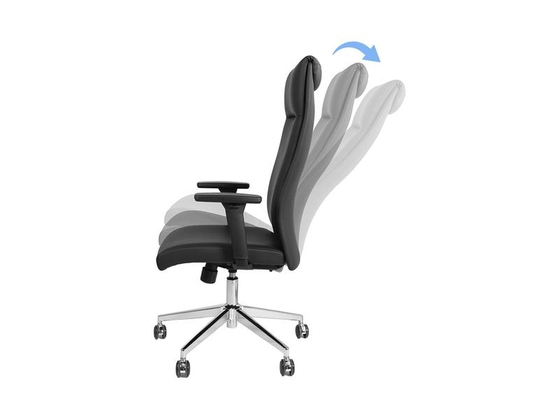 Contini Bürostuhl ComfortPro Schwarz Drehbarer Stuhl mit Armlehnen