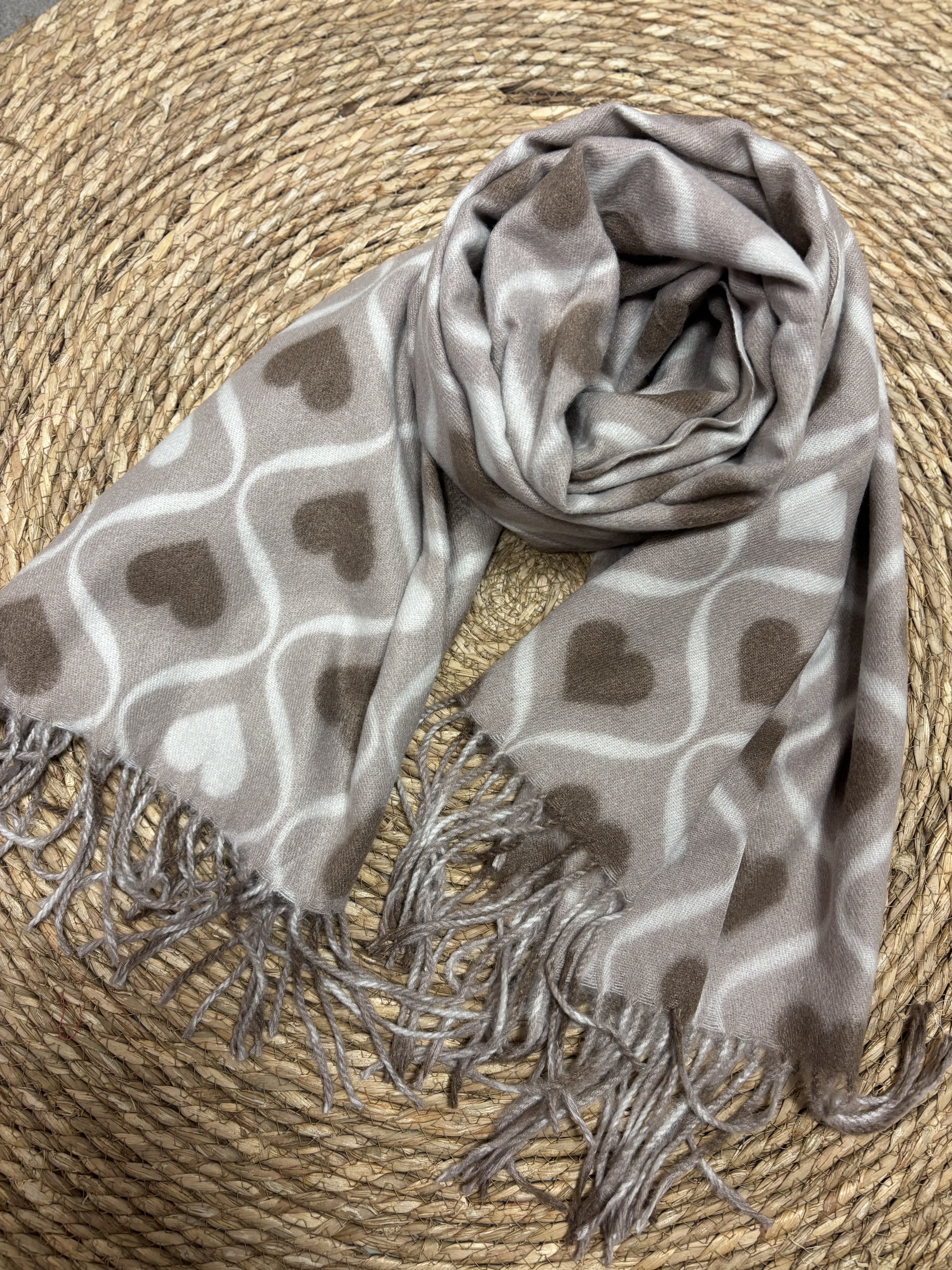 Hartjes Sjaal Beige