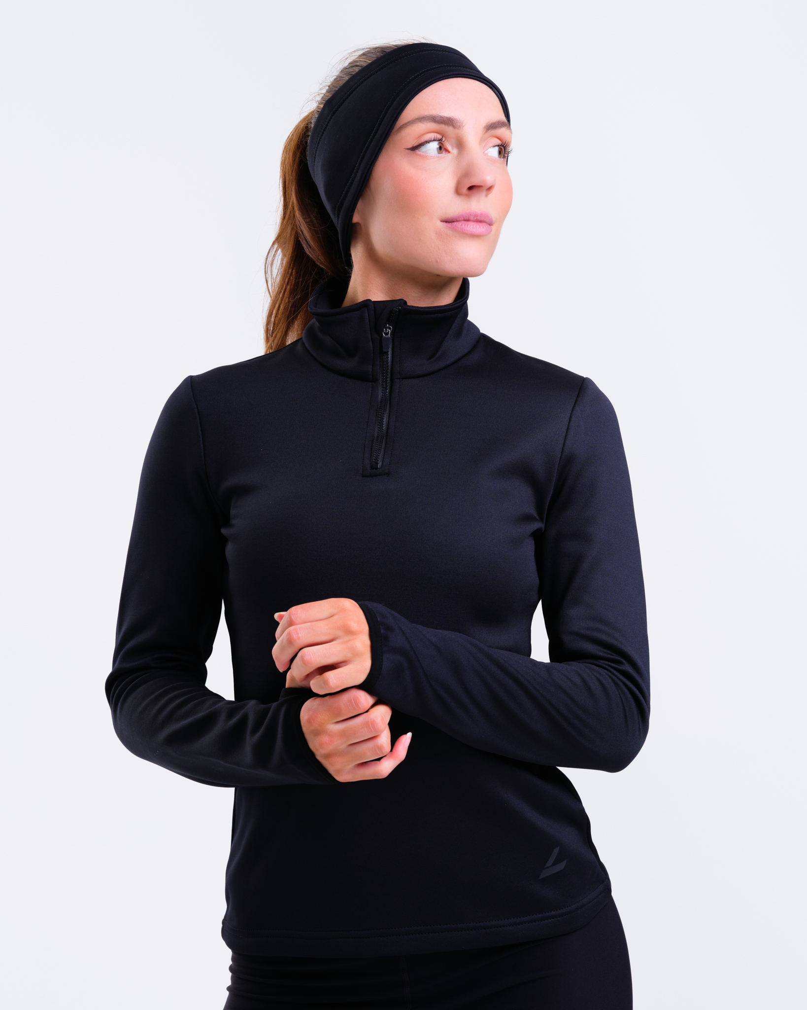 LEVITY Accelerate Winter Half Zip LS Black Beauty