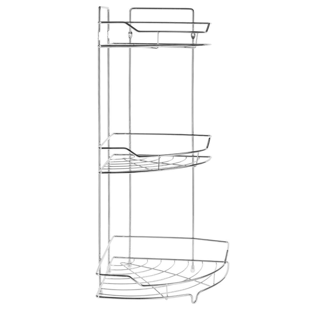 5Five Doucherekje - hoek - metaal - 3-laags - 26 x 25 x 56 cm