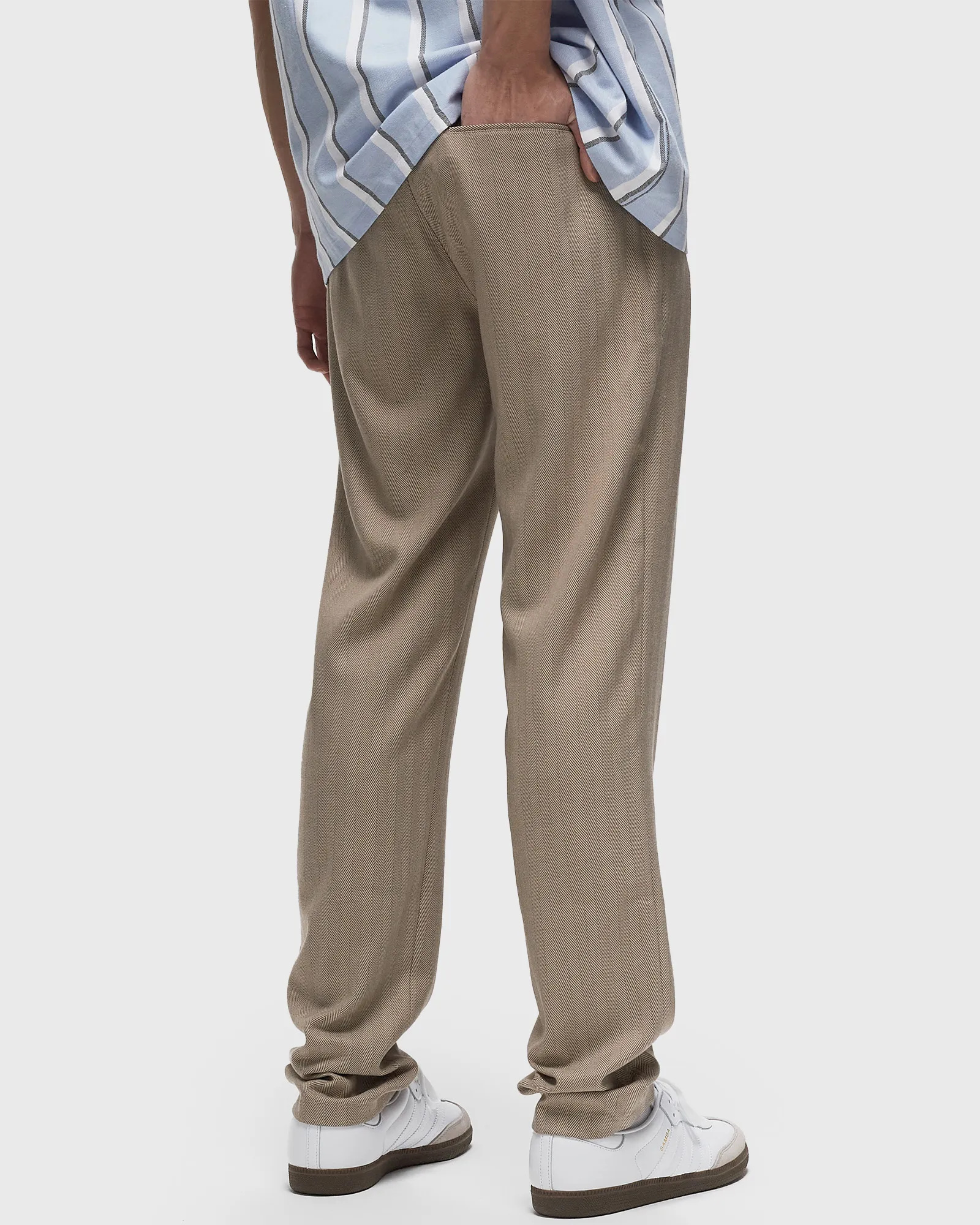 Les Deux Como Reg Herringbone Suit Pants