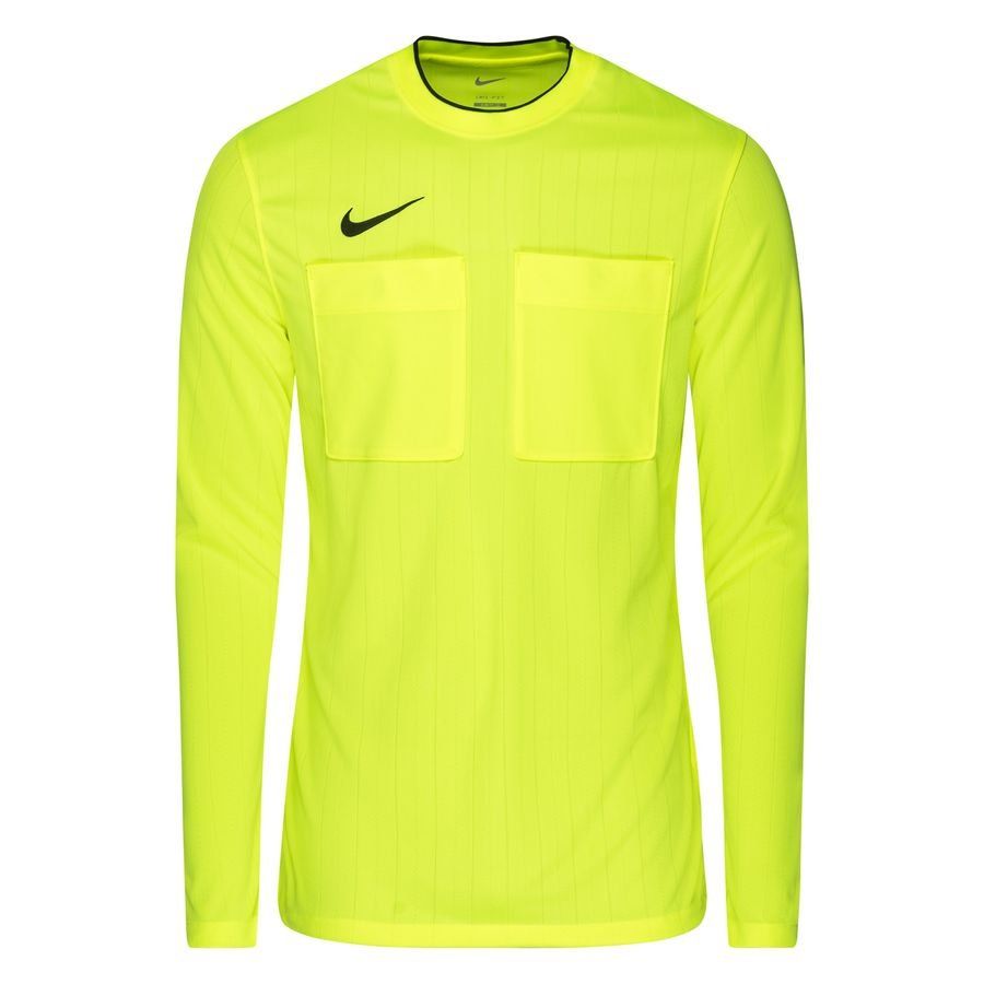 Nike Maillot d'Arbitre II Dri-FIT - Jaune Fluo/Noir Manches Longues