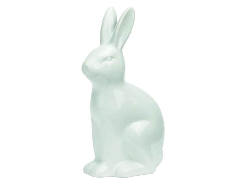 G. Wurm Hase 16 cm Weiss Osterhase aus Keramik