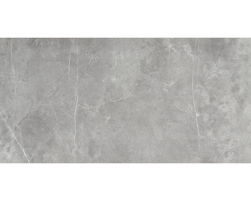 Porseleinen steengoed wand- en vloertegel Discreet 80 x 160 x 0,97 cm gepolijst grijs