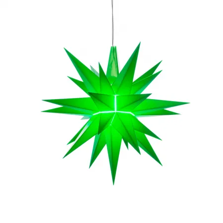 Herrnhuter Sterne 50280 A1e 3er-Set innen 13cm grün LED Plastik mit Netzgerät