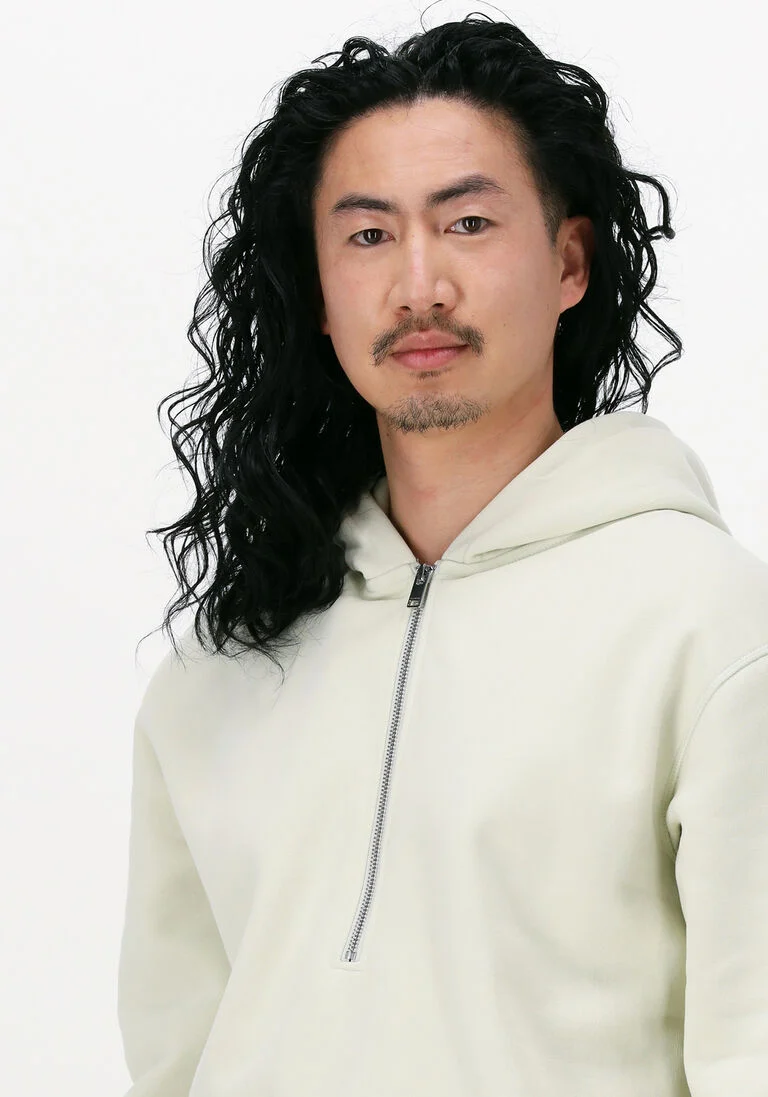 SELECTED HOMME grijze selected homme sweater slhrelaxmajor hood sweat