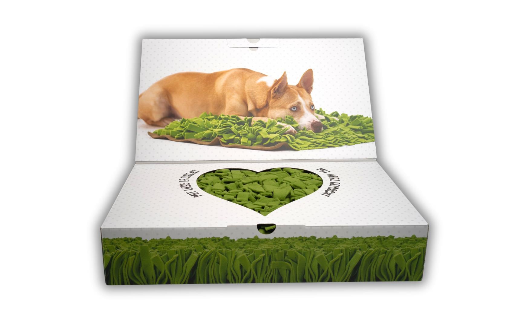 Strategie-Spiel  SchnüffelrasenSuchspiel, eine artgerechte Herausforderung für grosse und kleine Hunde