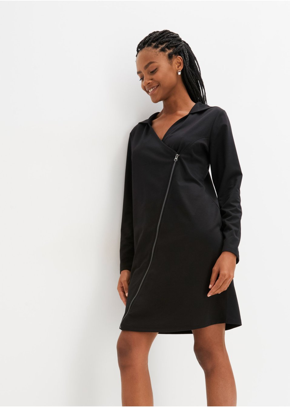 Robe avec zip et capuche