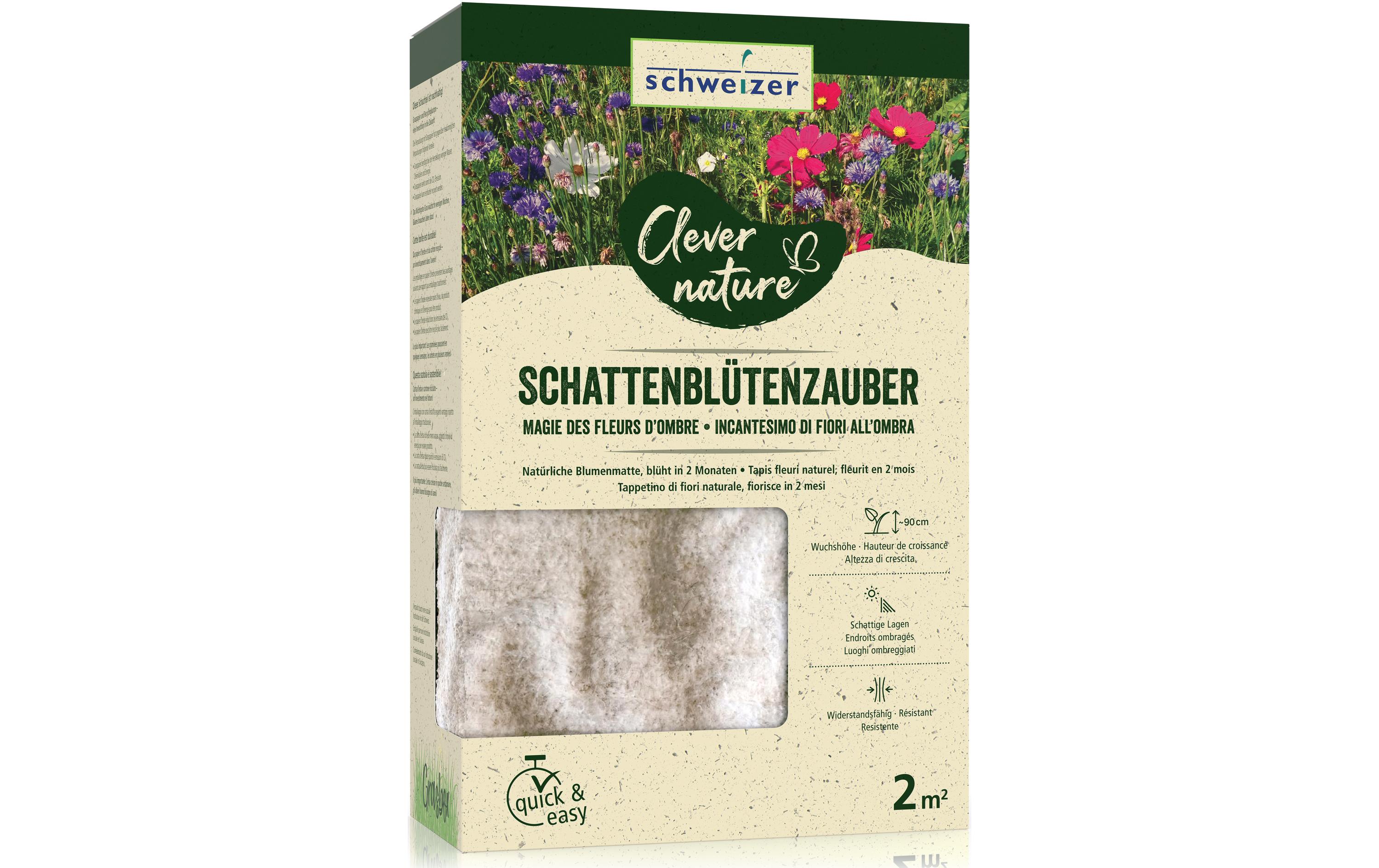 Clever Nature Schattenblütenzauber, 2 m²Natürliche Blumenmatte