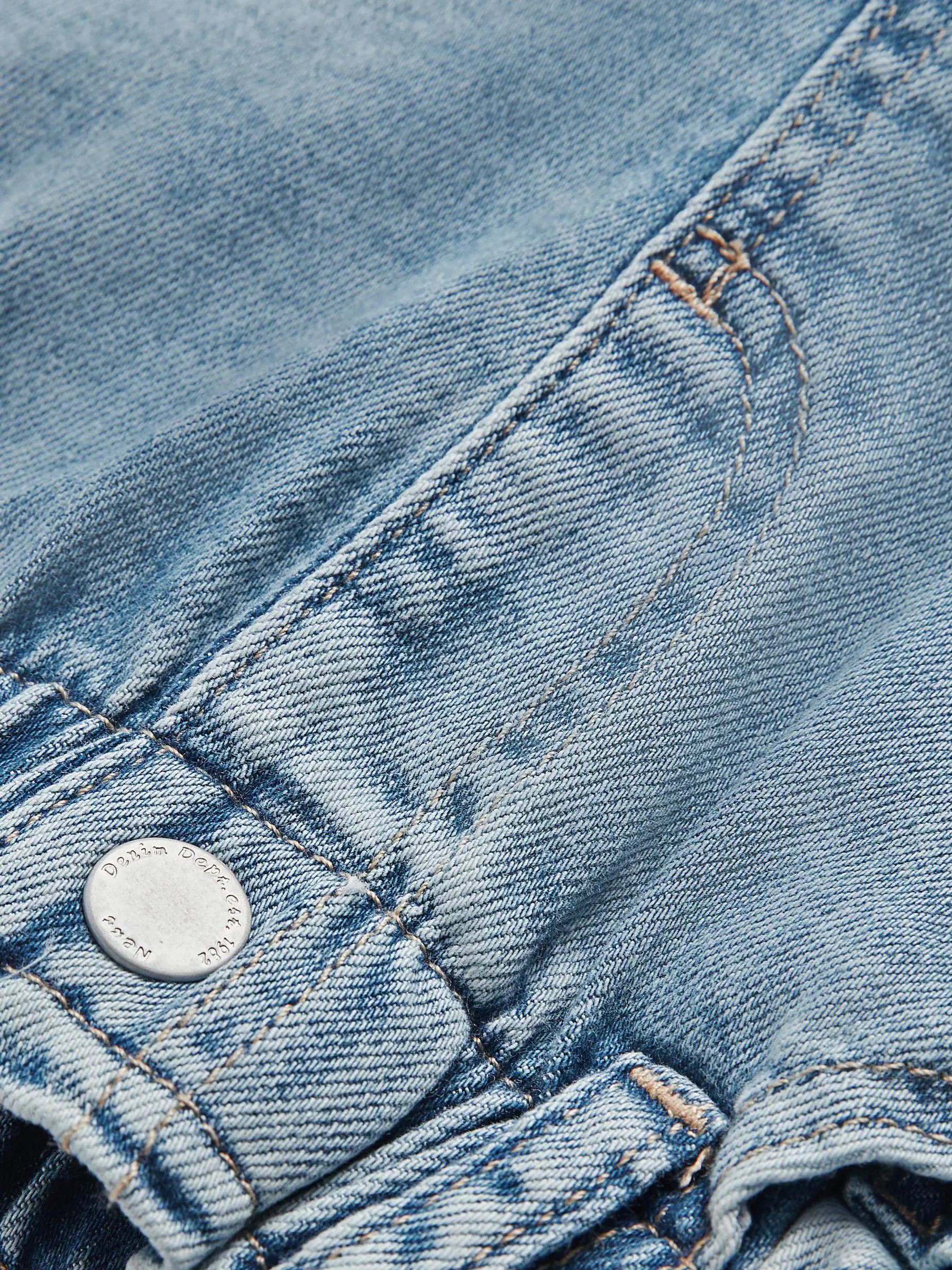 Denim met halve wassing - Mom jeans (3 mnd-7 jr)