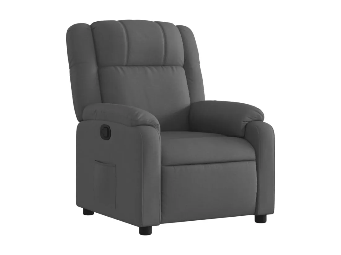 Fauteuil inclinable Gris foncé Tissu
