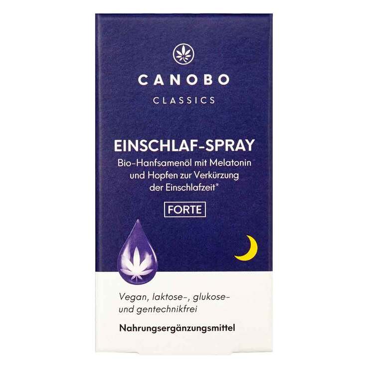 Canobo Bio-Hanfsamenöl Einschlaf-Spray Hopf. / Mela., 10 ml