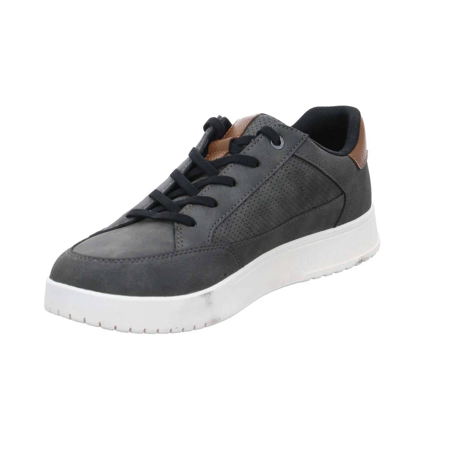 BUGATTI SHOES Halbschuhe Sneaker Grau Lederimitat