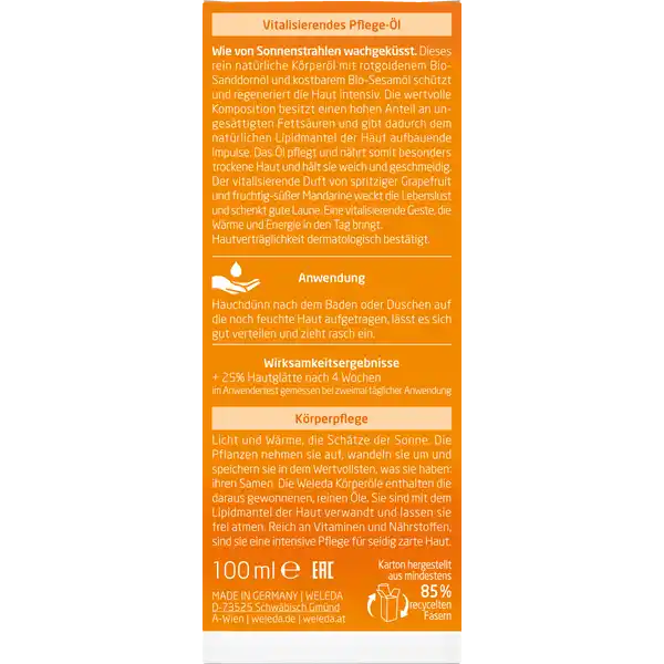 Sanddorn Vitalisierendes Pflege-Öl