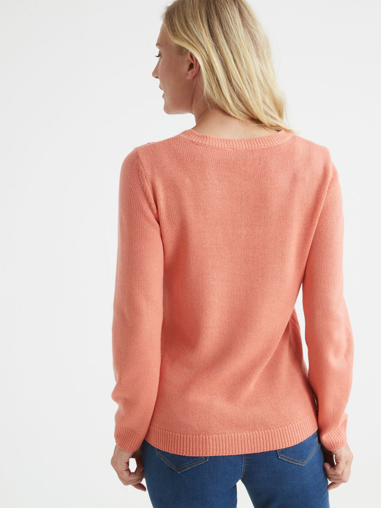Pull encolure ronde point ajouré