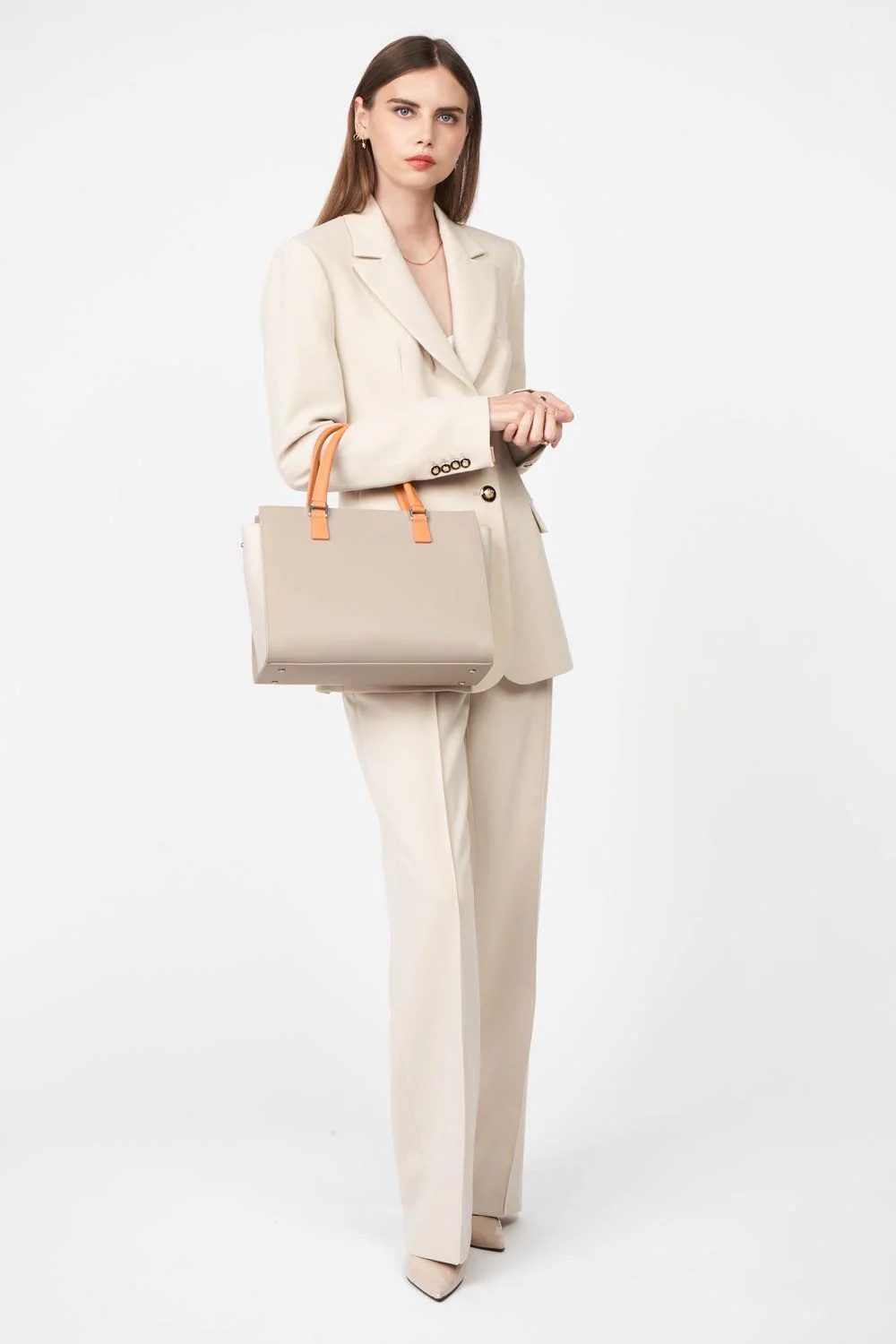 Smooth-Grand sac cabas main