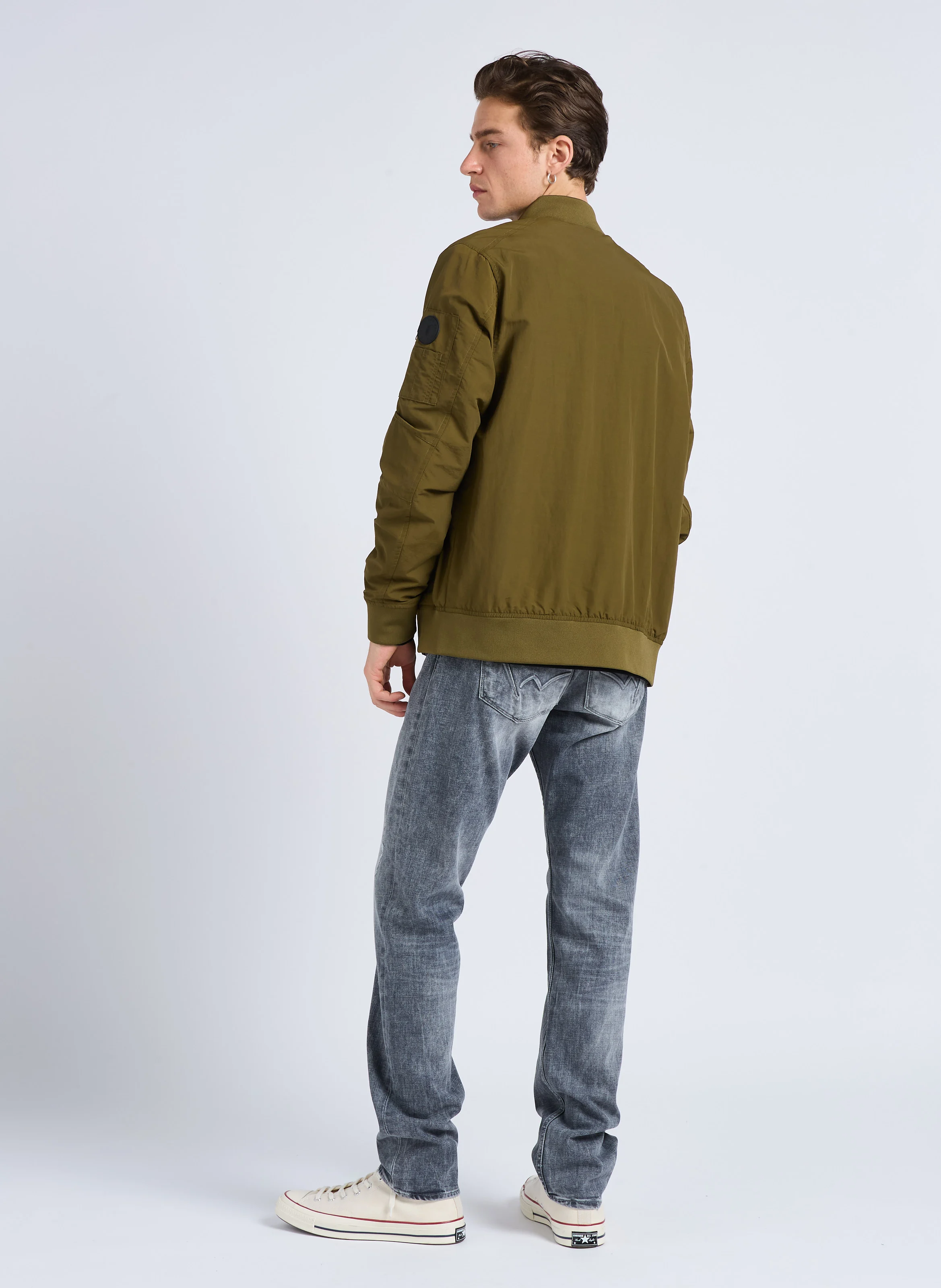 DINOL - Blouson col montant zippé | Vert