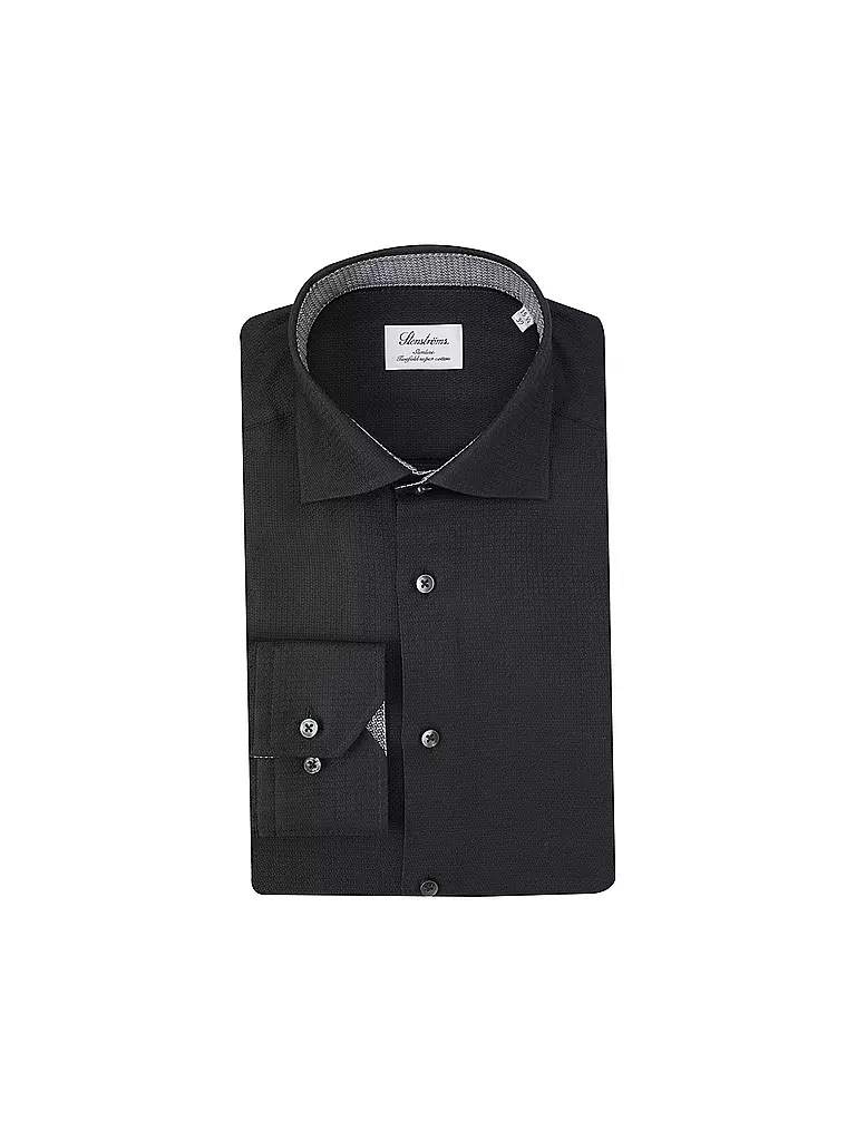 STENSTRÖMS Hemd Slim Fit  schwarz