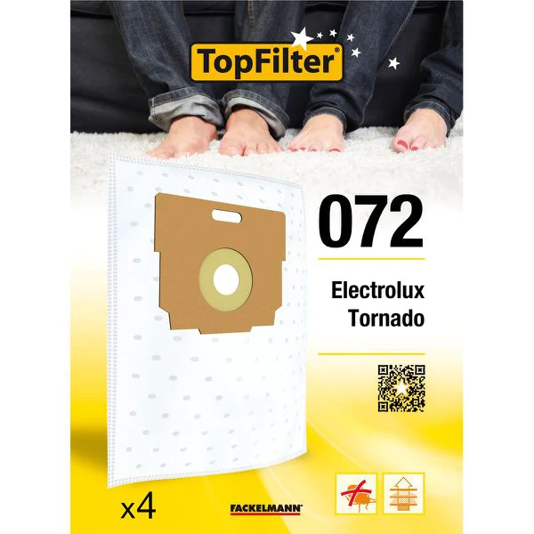 Lot de 4 sacs aspirateur Tornado Premium TopFilter