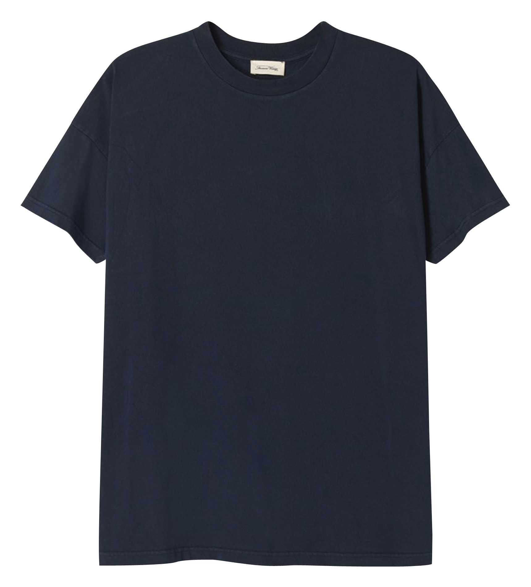 FIZVALLEY - Tee-shirt regular-fit col rond en coton | Bleu