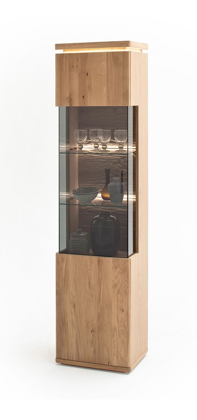 Vitrine BARCELONA L Balkeneiche bianco