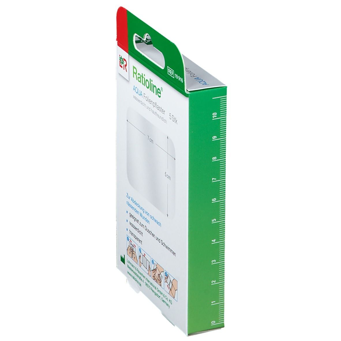 Ratioline® aqua Transparentes Duschpflaster 5 x 7 cm