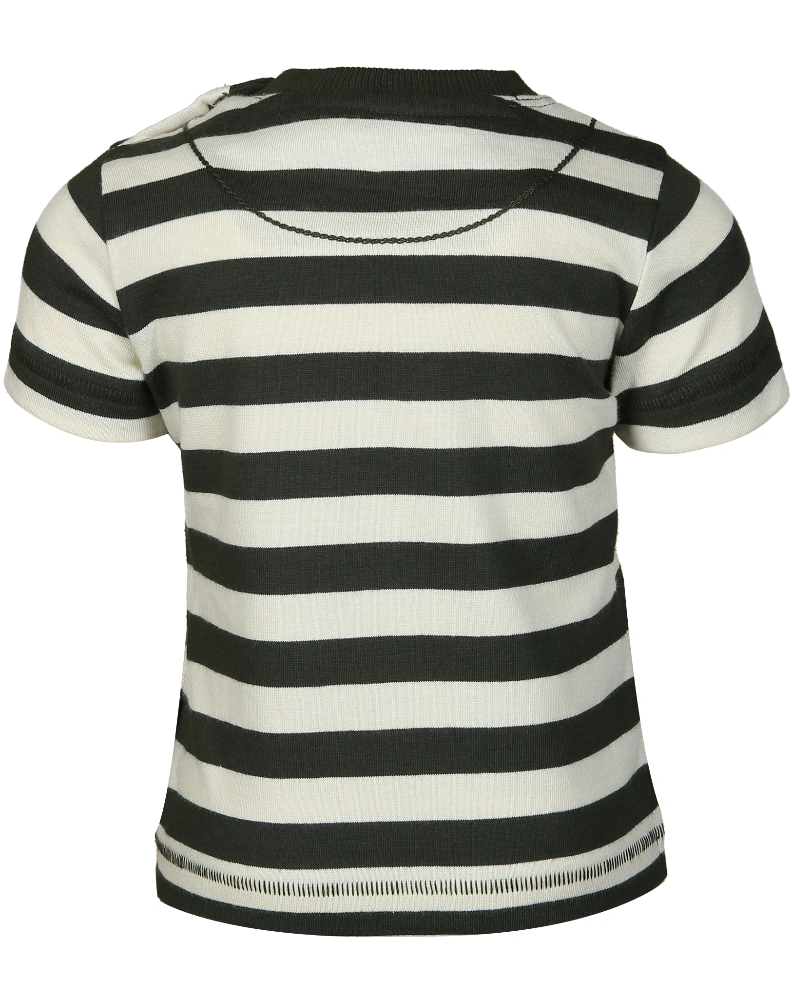 T-Shirt, BabyT-Shirt BABY BIBER gestreift in beige/grün
