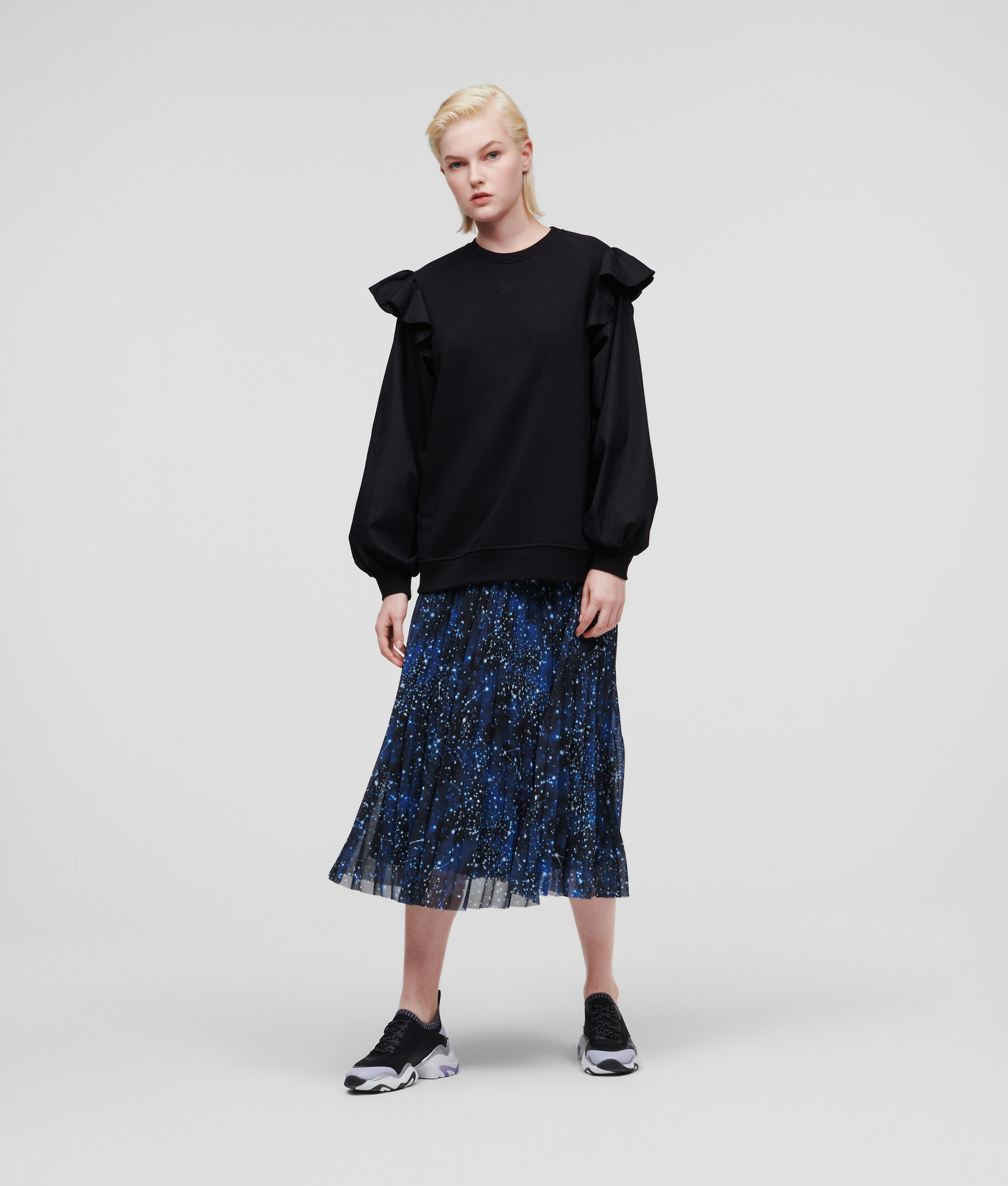 SWEAT-SHIRT EN TISSU MÉLANGÉ