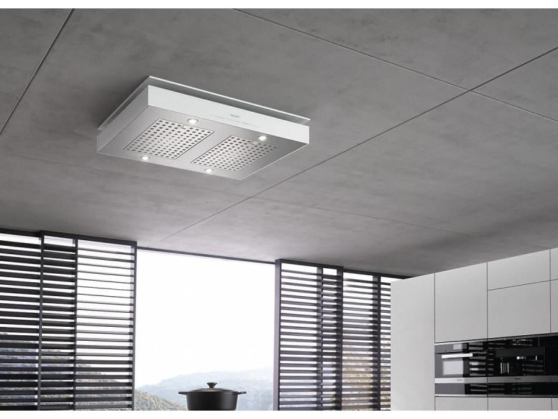 Miele Inselhaube DA 6708 D Aura Ed. 6000 4 Stufen, Weiss Insel-Dunstabzugshaube